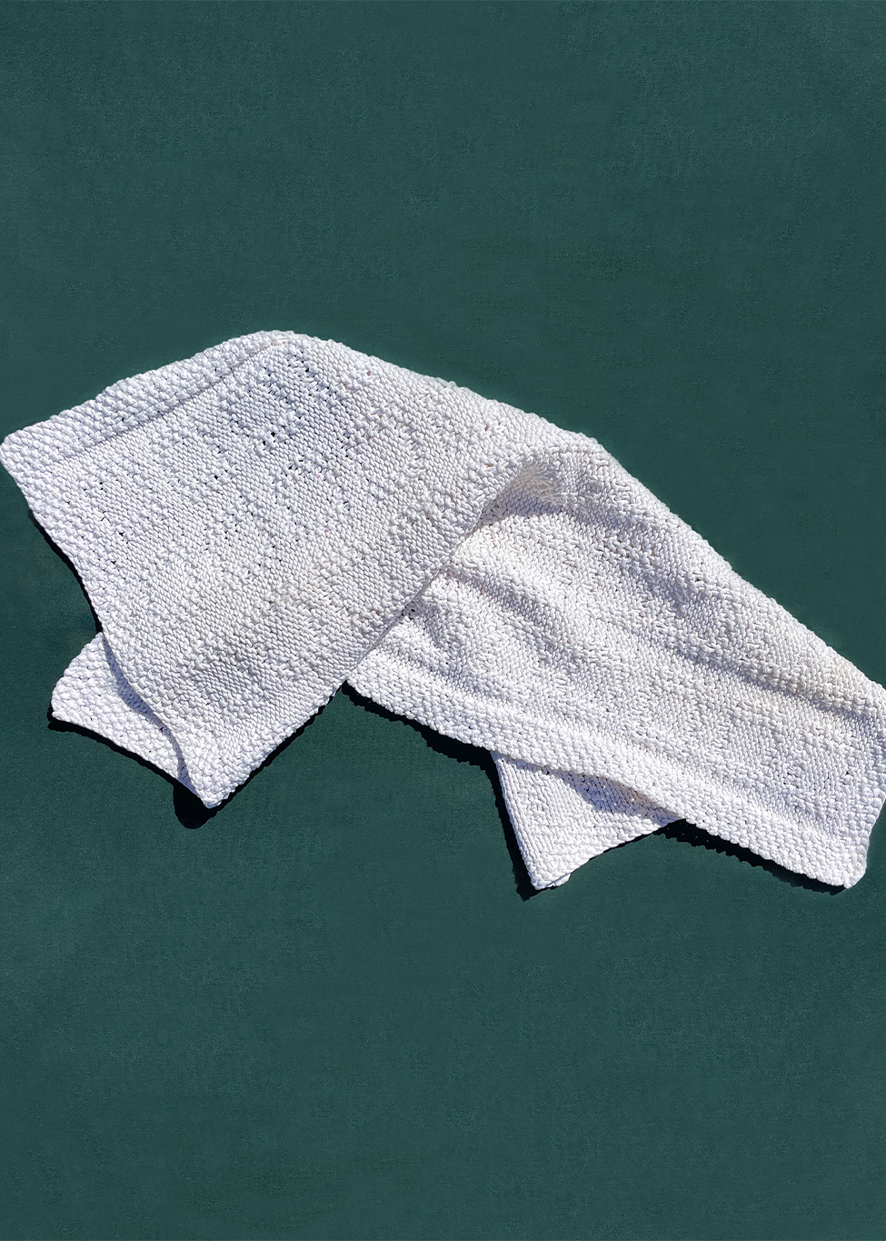 Hand knit towel